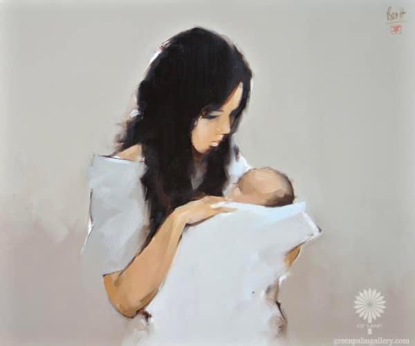 tranh tình mẫu tử nguyễn thanh bình