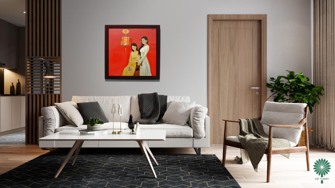 Choosing wall art that complements the surrounding interior.