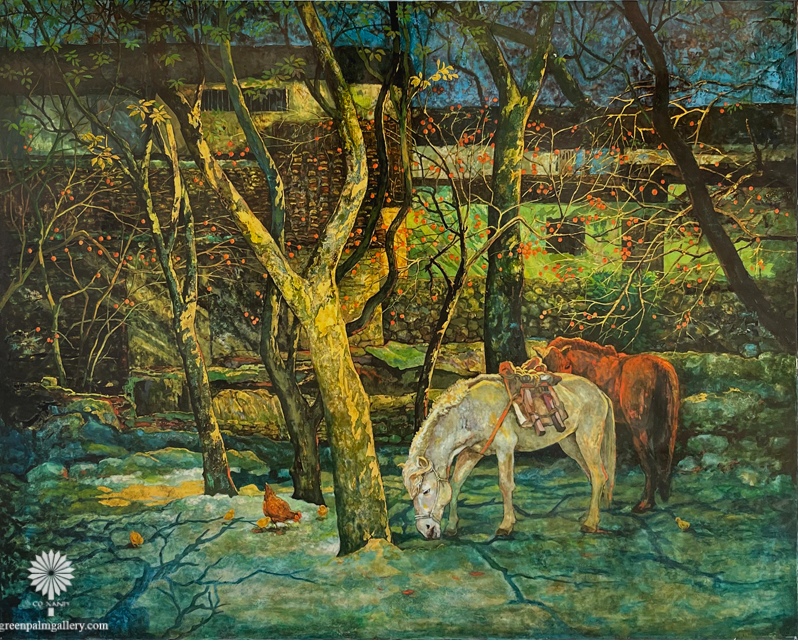 Phía sau vườn