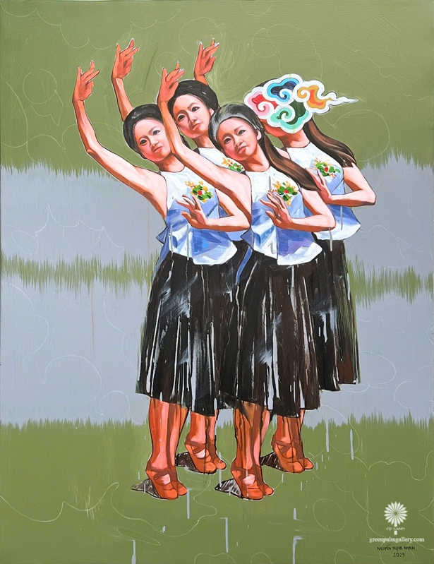 Trên cánh đồng