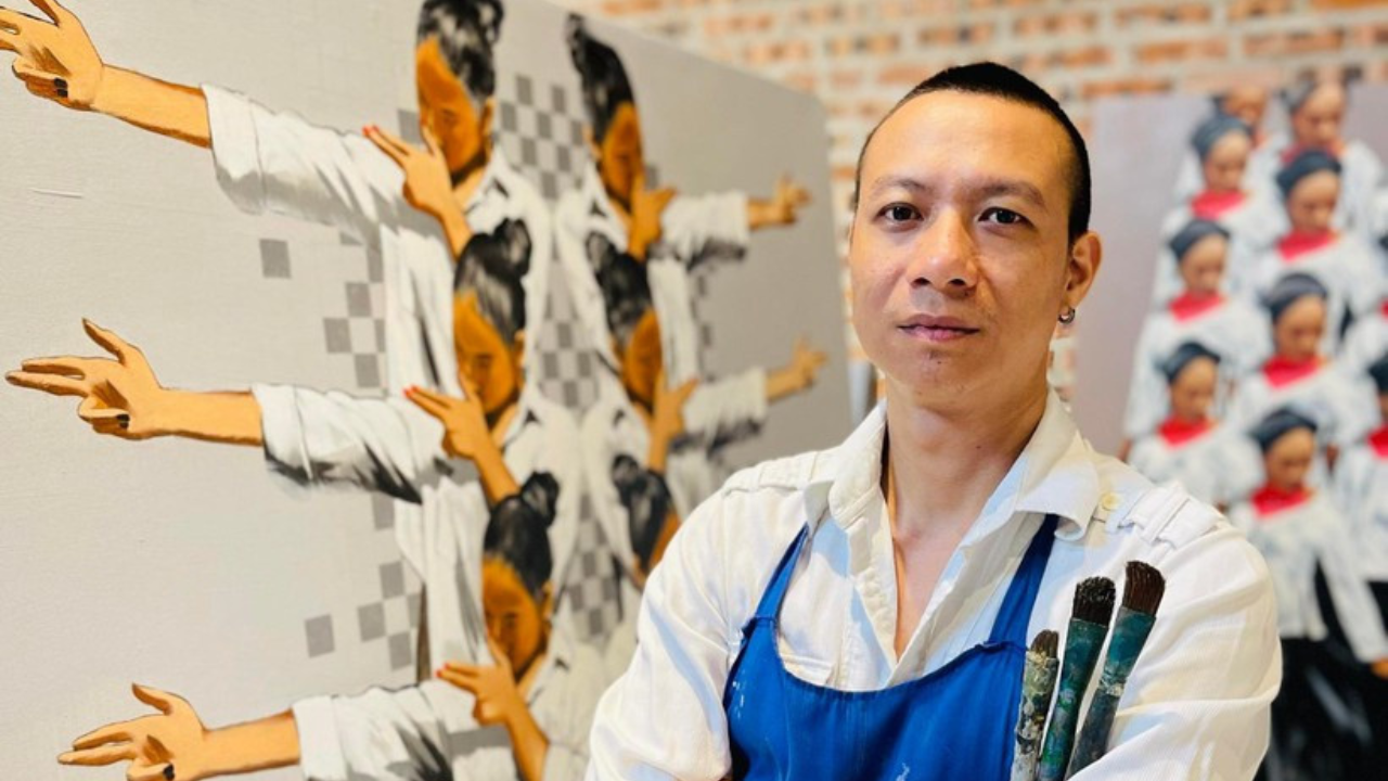 Pop Art style full of sarcasm in Nguyen Trong Minh’s painting