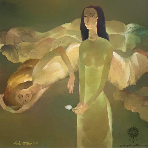 The moon’s radiance reflecting the beauty of women in “Moon season” by Ho Huu Thu