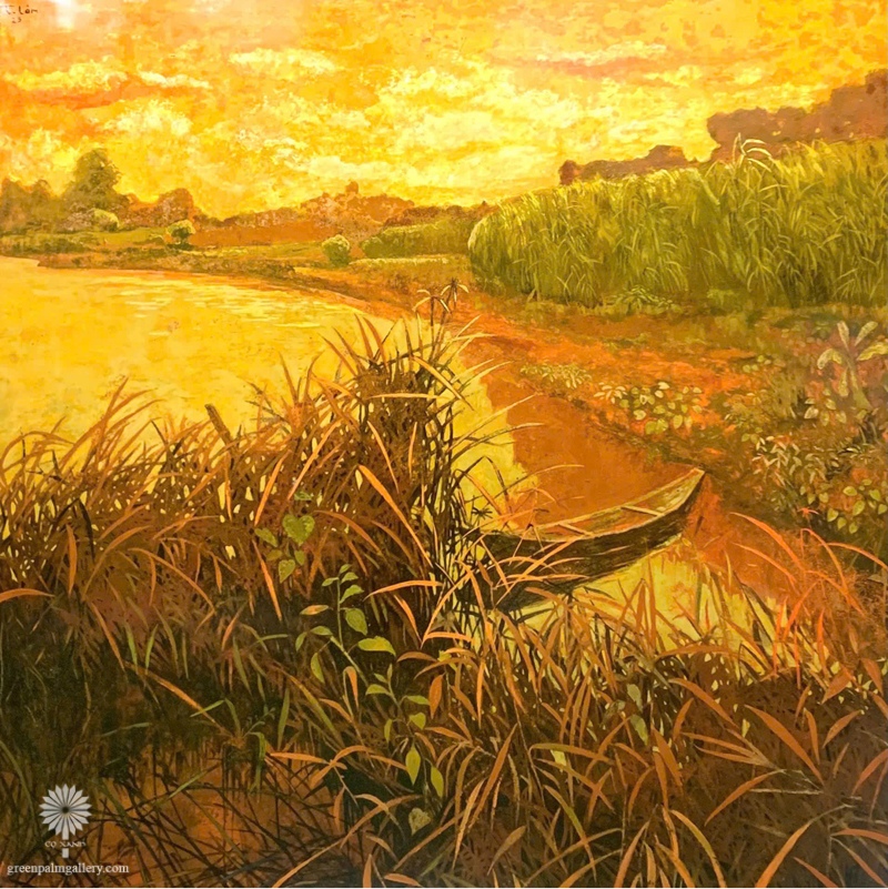 “On the side of Duong River” presents the serene beauty of rural northern Vietnam.