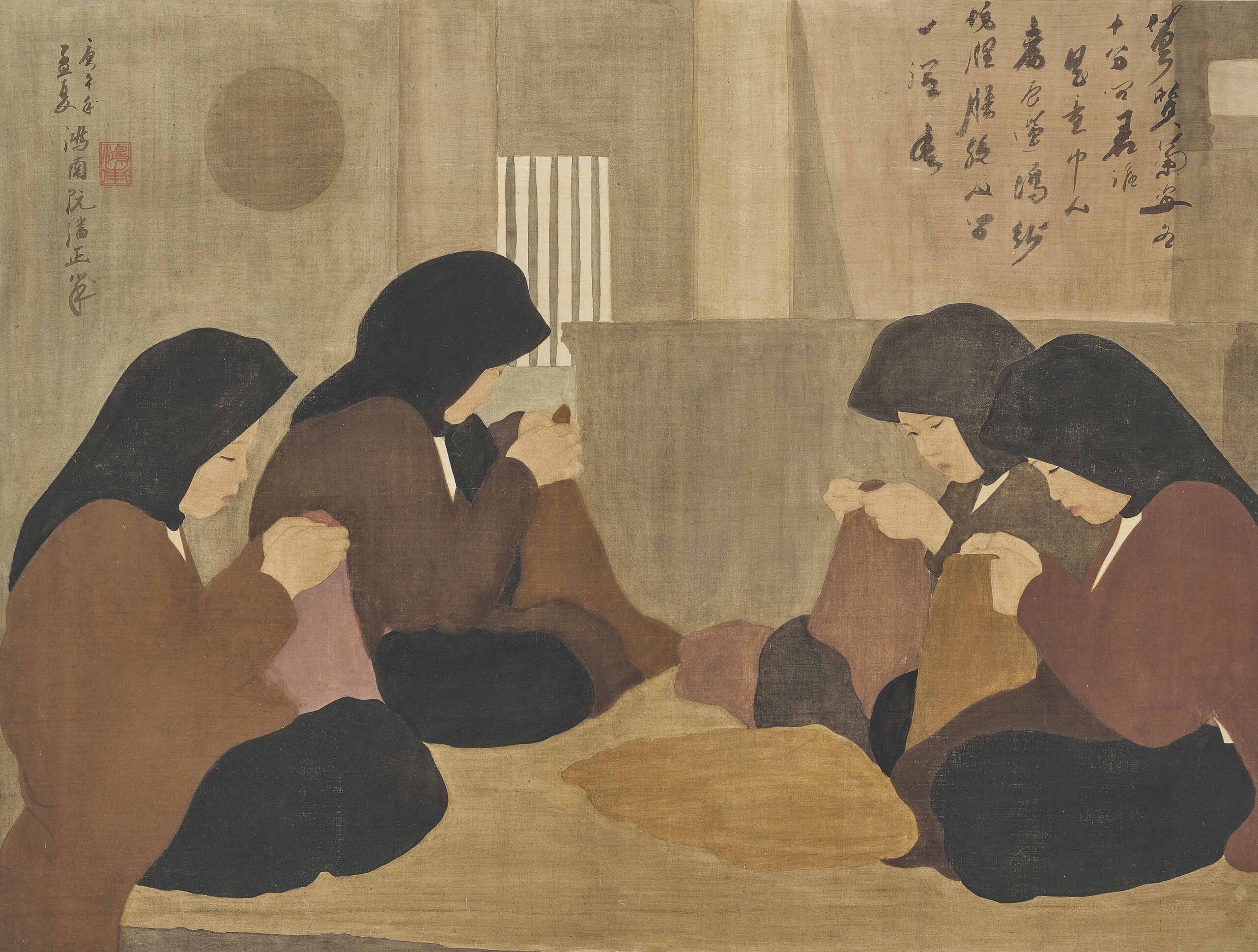 Artists often build up color from light to dark to control tonal values and create depth on the silk surface.